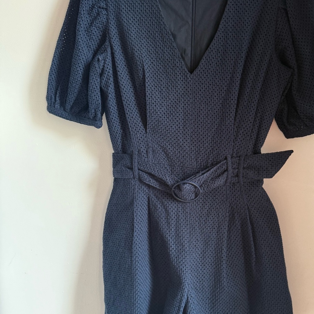 Club Mónaco Navy Blue Belted Romper - Picture 12 of 13